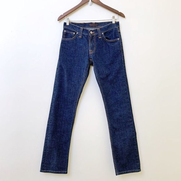 Nudie Slim Cut Dark Wash Jeans - Picture 1 of 7